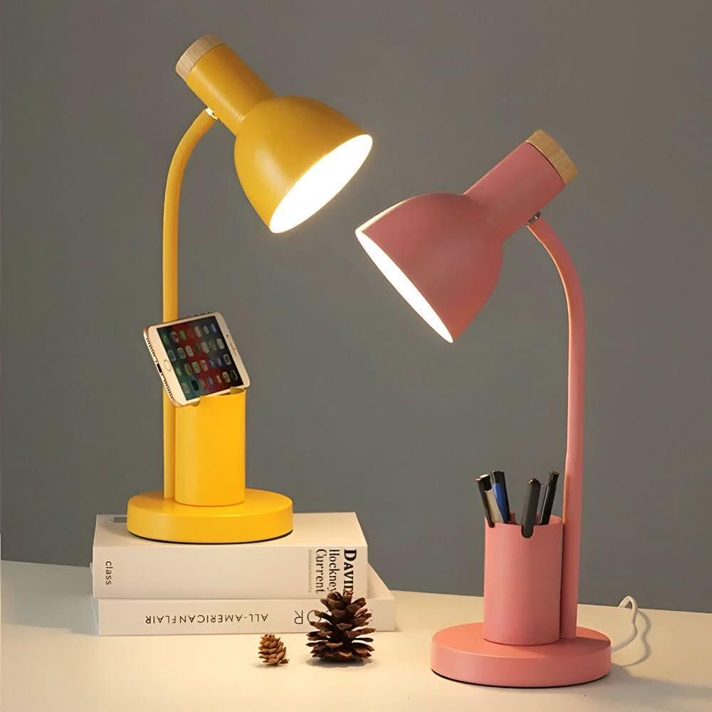 Modern LED Desk Lamp with Pen Holder for Office & Home