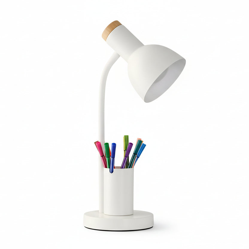 Modern LED Desk Lamp with Pen Holder for Office & Home