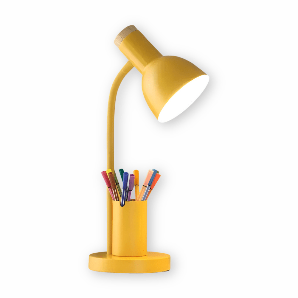 Modern LED Desk Lamp with Pen Holder for Office & Home