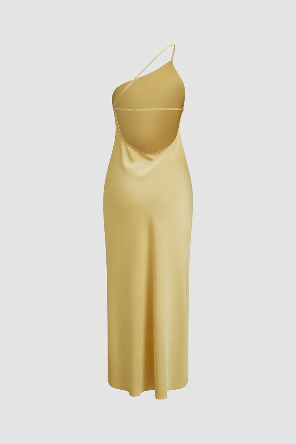 Party Open Back Dress | Yellow