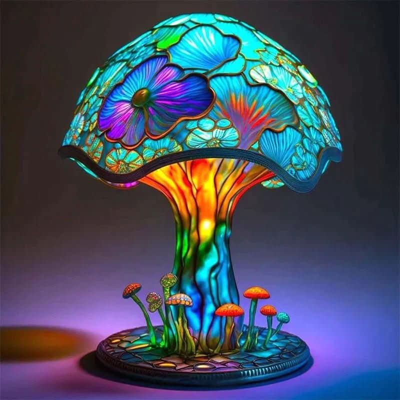 Mosaic Lamp for Soft Illumination & Relaxation