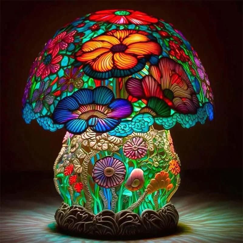 Mosaic Lamp for Soft Illumination & Relaxation