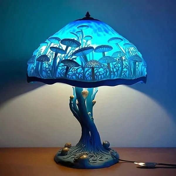 Mosaic Lamp for Soft Illumination & Relaxation