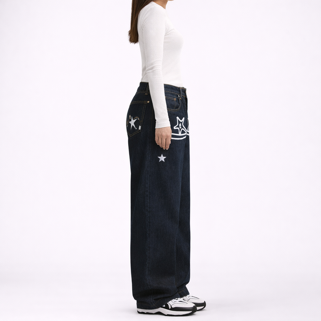 Boyfriend Jeans with Logo Women