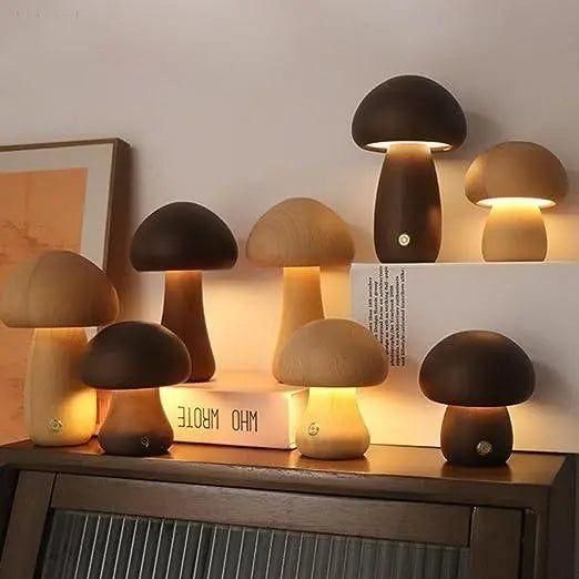 Mushroom-Shaped Nightstand Lamp