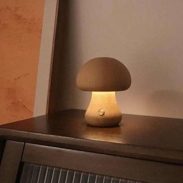 Mushroom-Shaped Nightstand Lamp