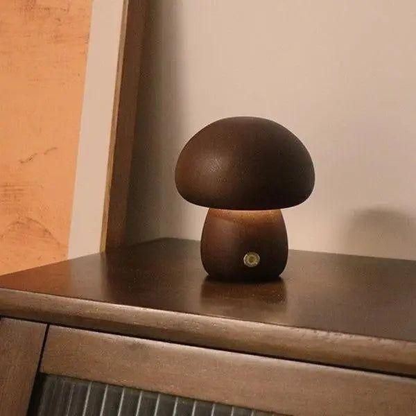 Mushroom-Shaped Nightstand Lamp
