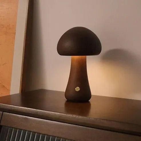 Mushroom-Shaped Nightstand Lamp