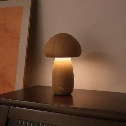 Mushroom-Shaped Nightstand Lamp