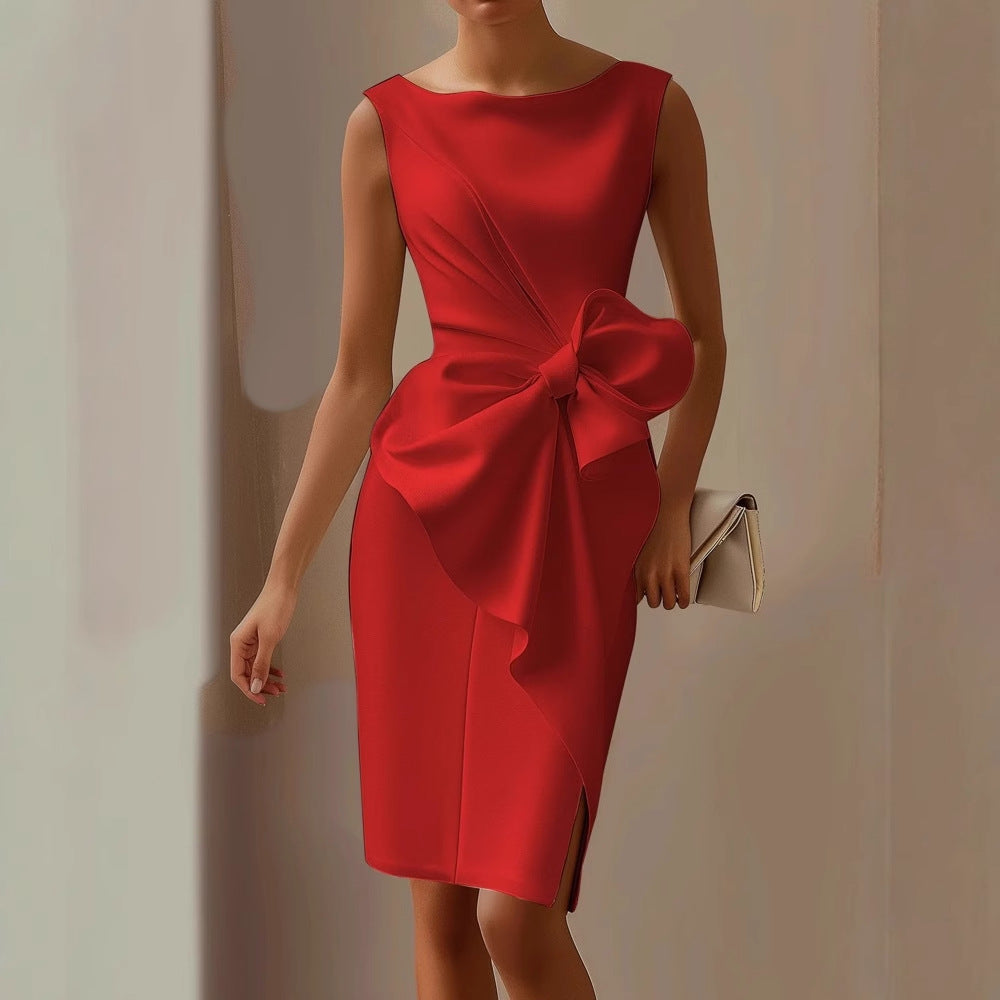 Party Bow Detail Dress | Midi