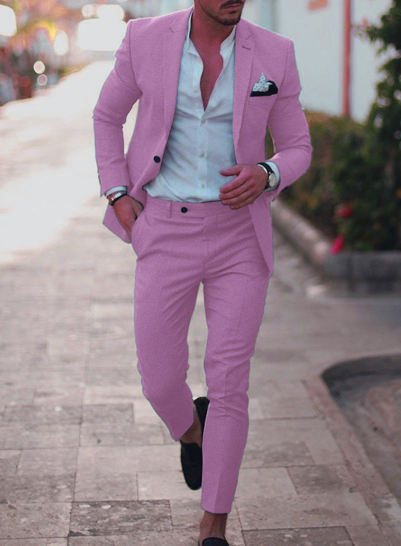 Men's Two-Piece Slim Fit Suit | Jacket and Pants