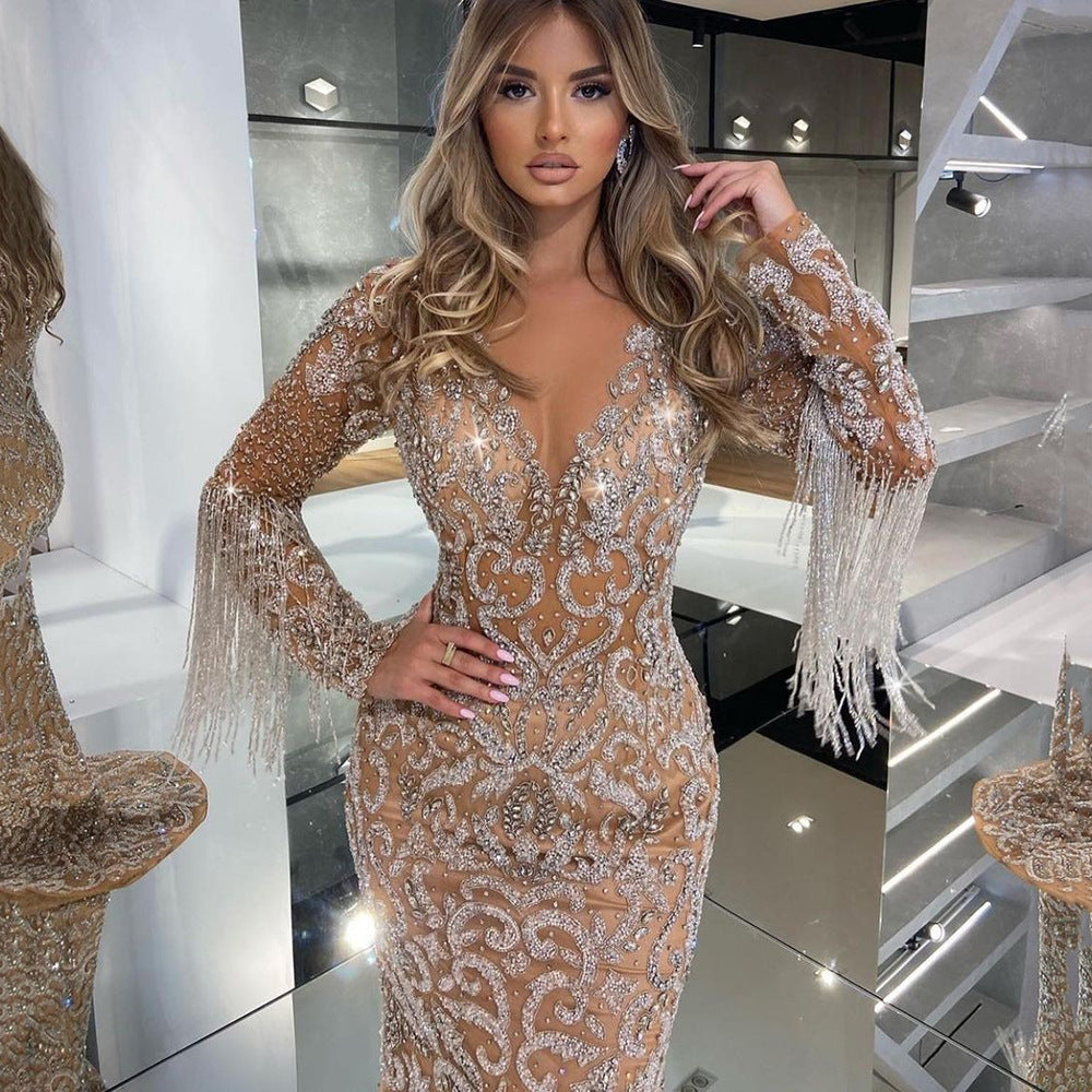 Party Sparkling Sequins Dress | Fringes