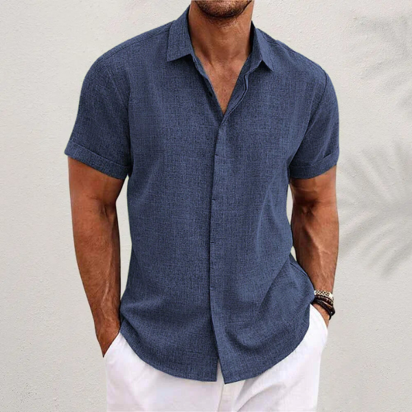 Men's Short Sleeve Linen Shirt | Summer