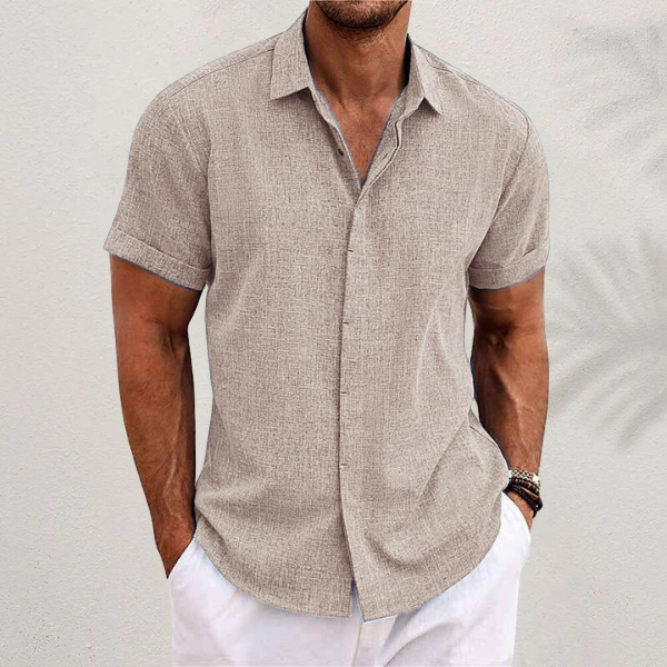 Men's Short Sleeve Linen Shirt | Summer