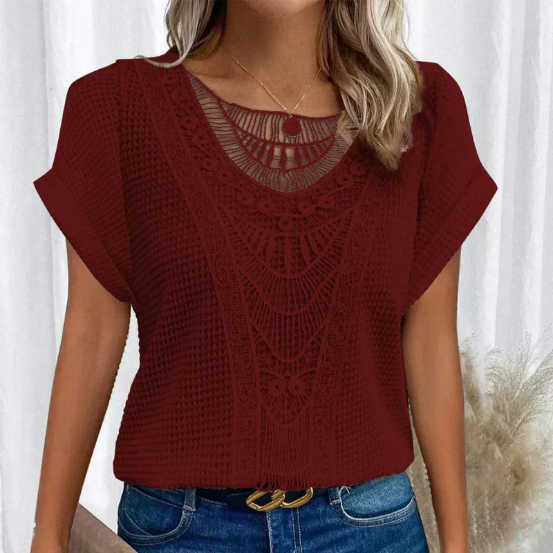 Women’s Boho Summer Top | Short Sleeve