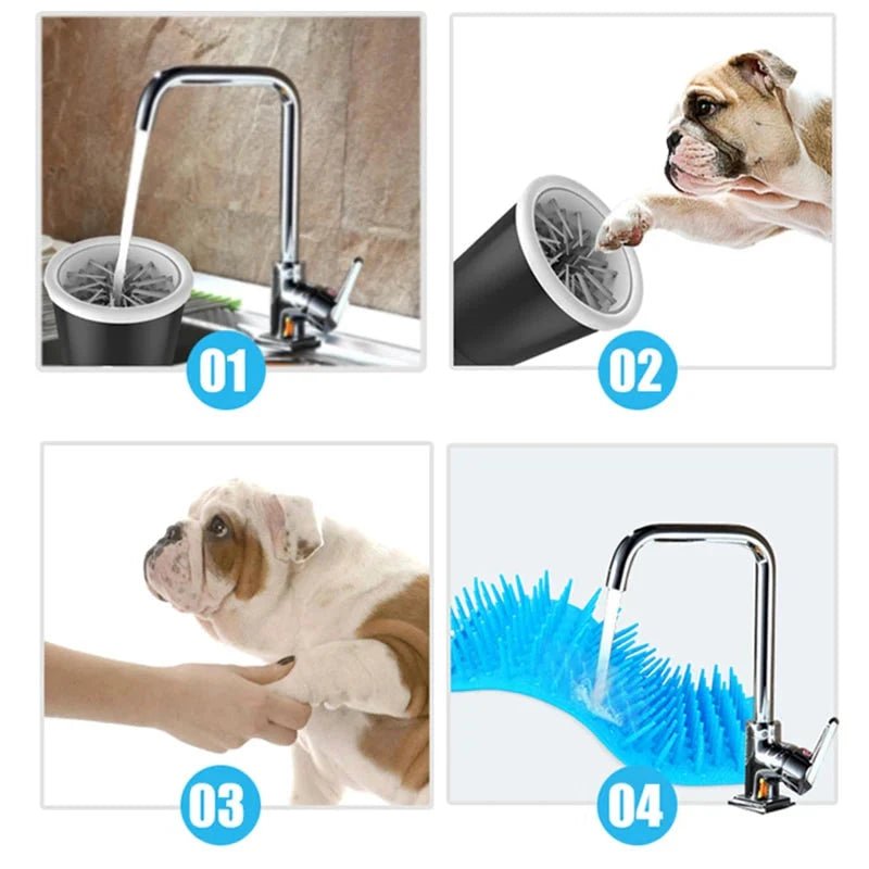 Automatic Paw Cleaning Cup with Soft Bristles