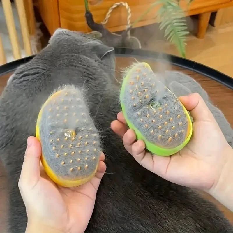 Steam Brush for Pets with Coat Care and Hair Removal