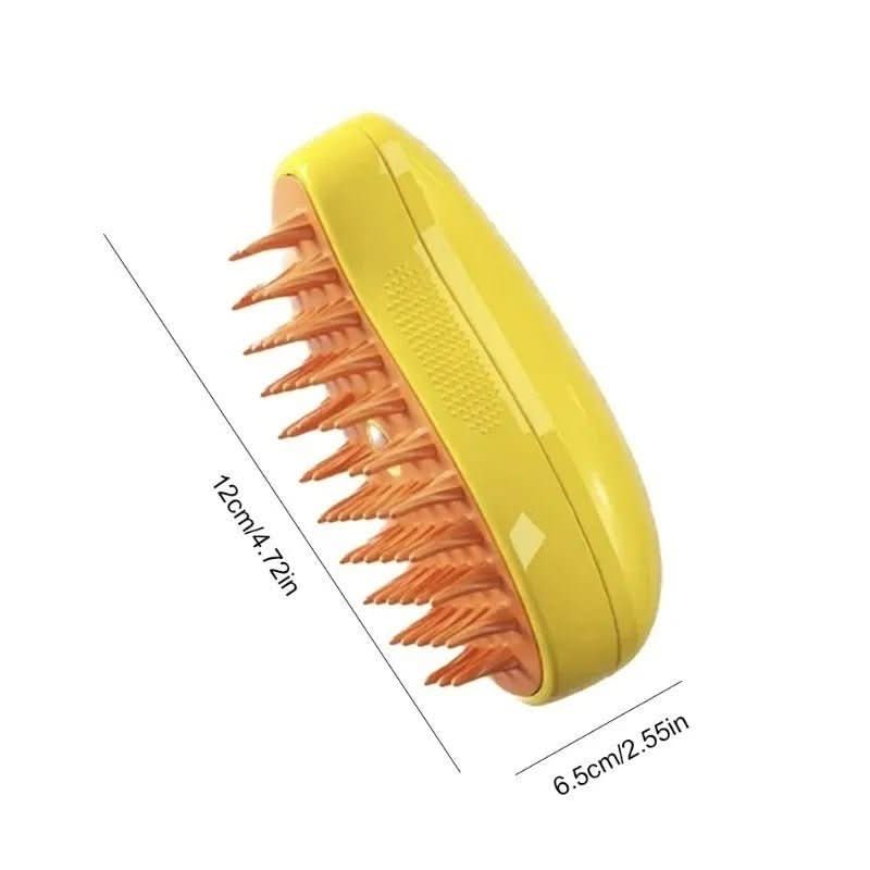Steam Brush for Pets with Coat Care and Hair Removal