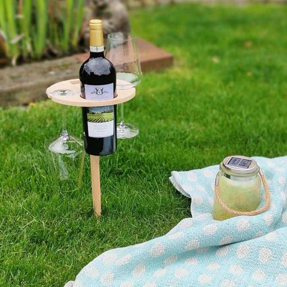 Portable Wine Table – Ideal for Picnics and Outdoor Enjoyment