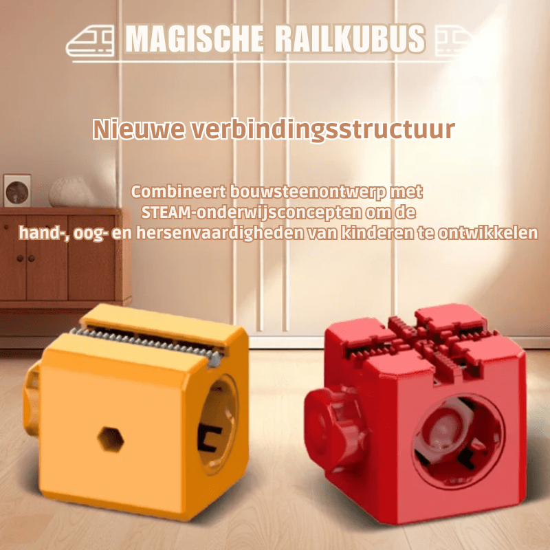 3D Train Building Set for Kids with Rechargeable Locomotive