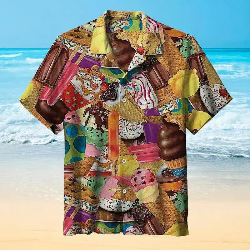 Men's Graphic Pattern Summer Shirt | Short Sleeve