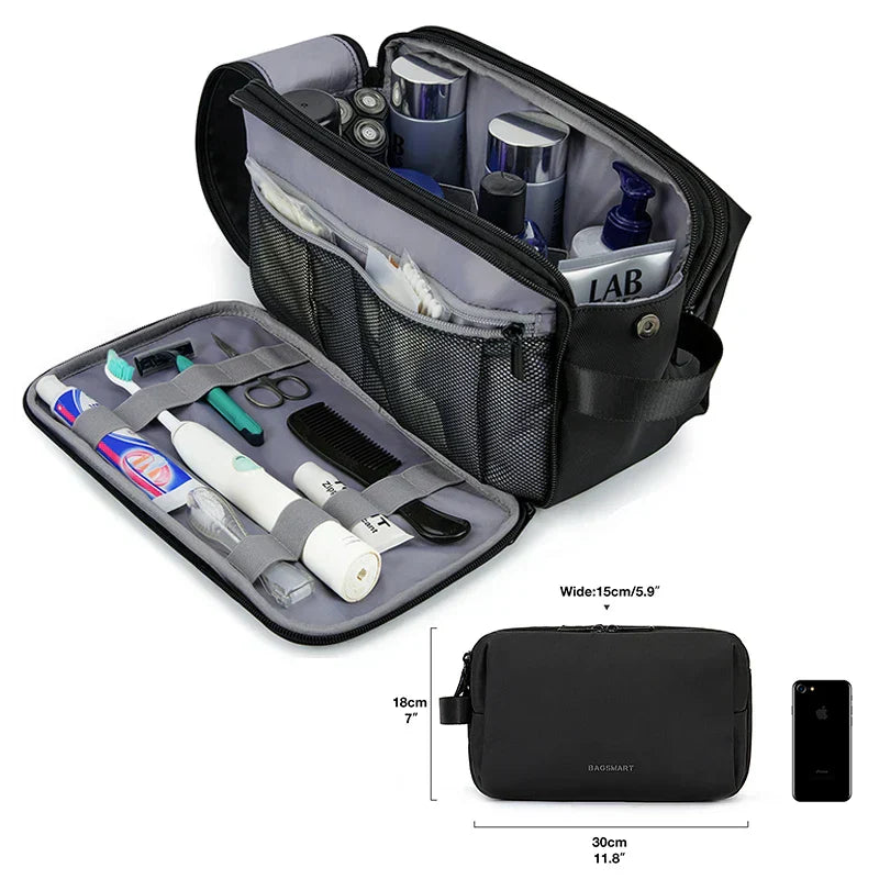 Waterproof Cosmetic Bag for Men & Women | Lightweight Toiletry Bag in S/M/L | Travel Accessory for Toiletries & Makeup | Unisex Travel Organizer