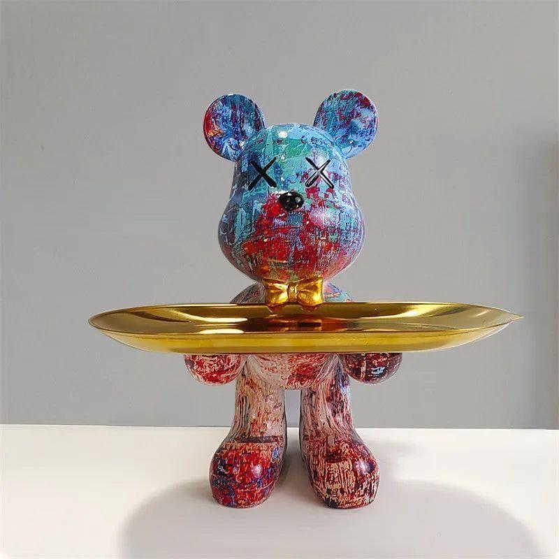 Bear-Shaped Figurine with Hidden Drawer – Charming Storage for Keys and Small Items