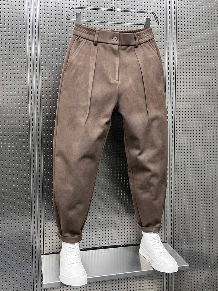 Men's Elegant Melange Pants | Long
