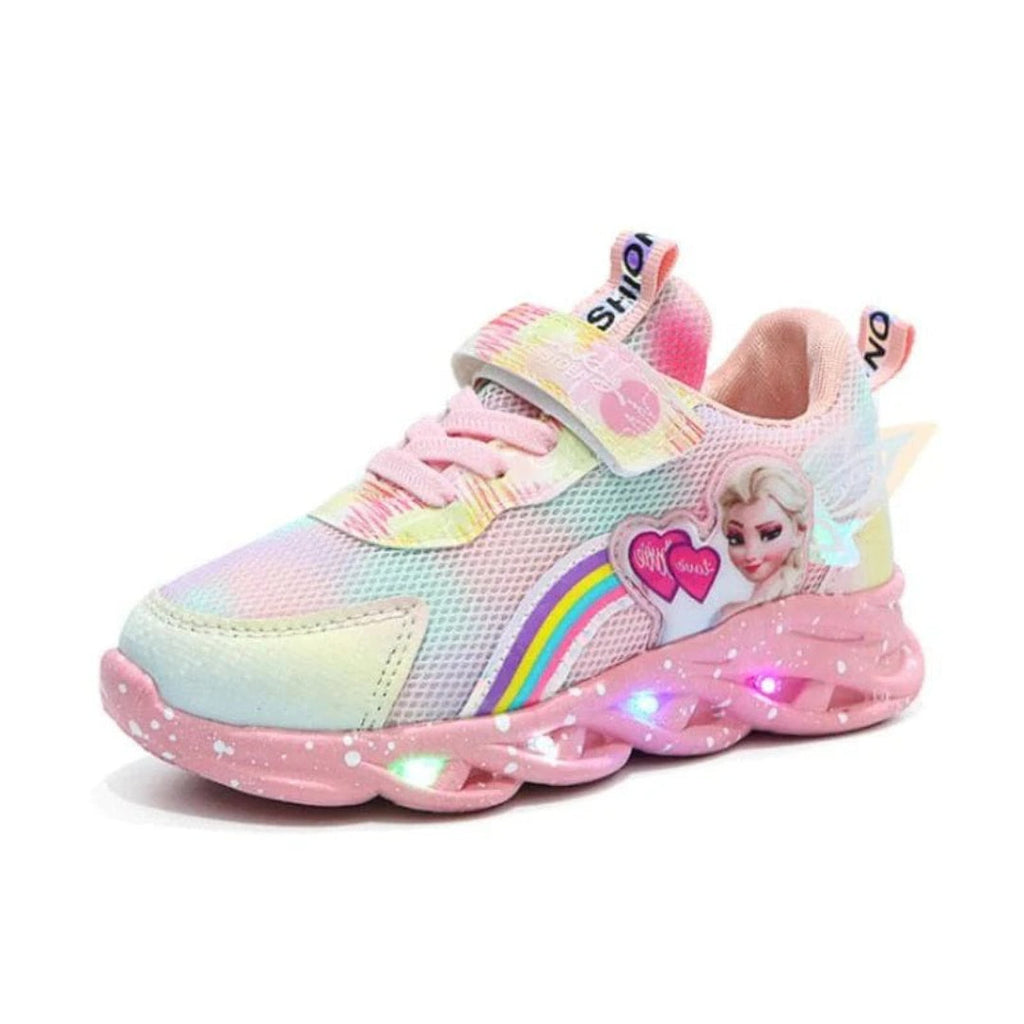 Light-Up Princess Sneakers for Kids with LED Design