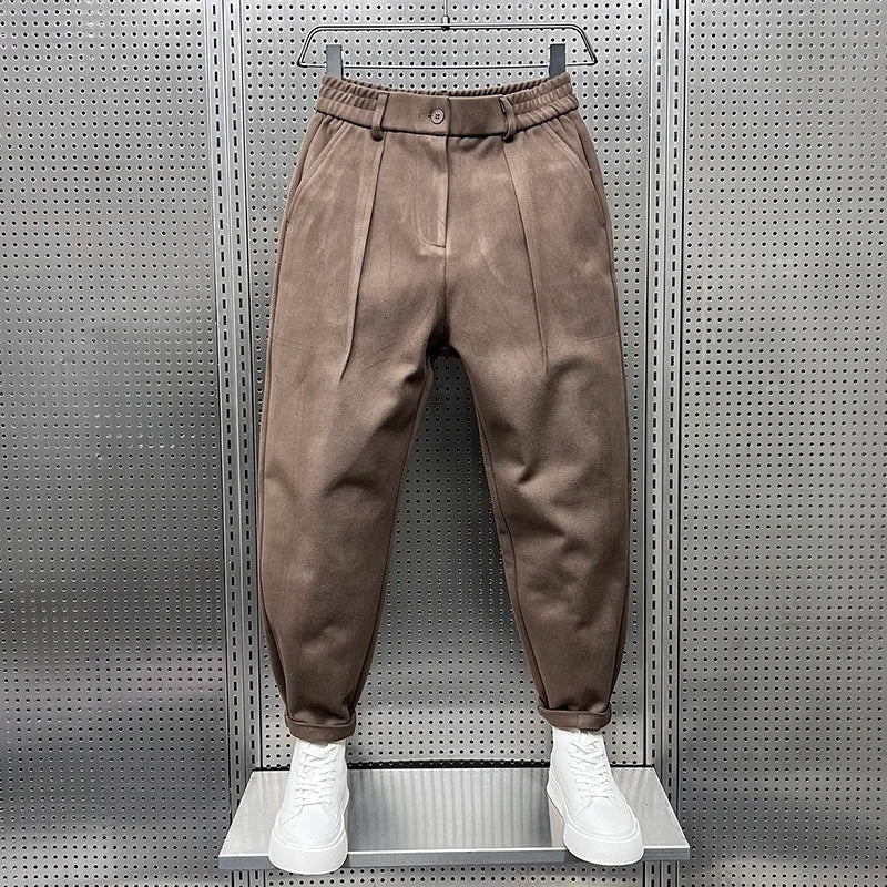 Men's Elegant Melange Pants | Long