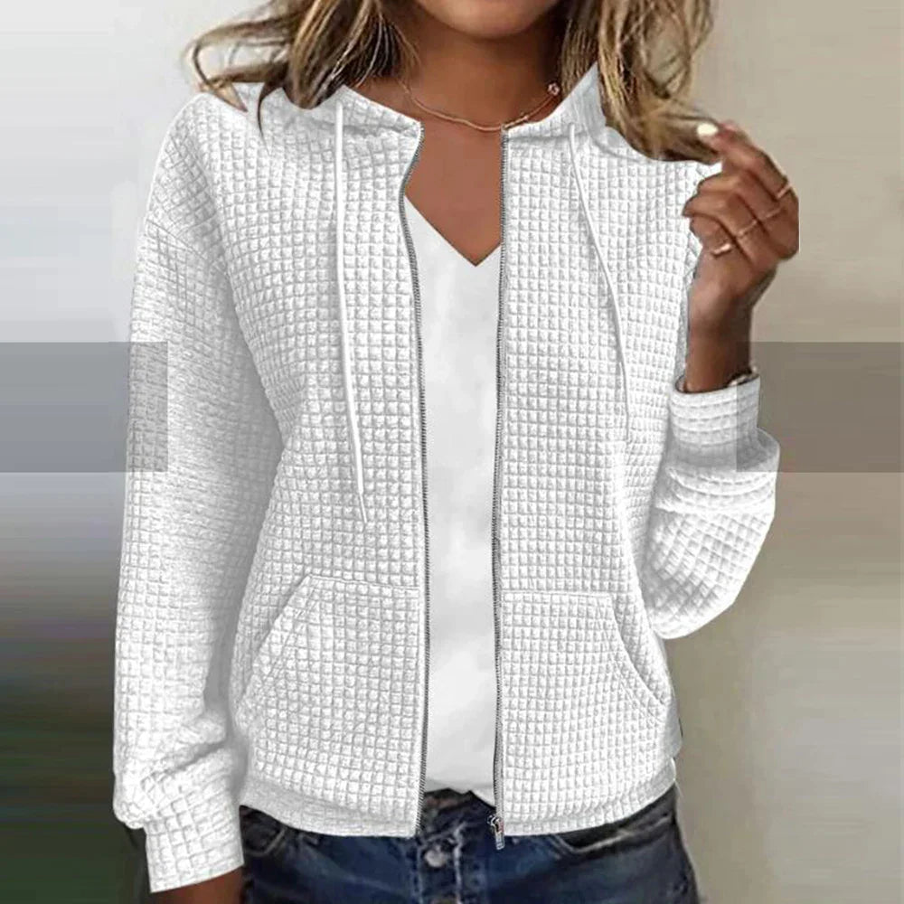 Women's Casual Full-Zip Transitional Jacket | with Hood