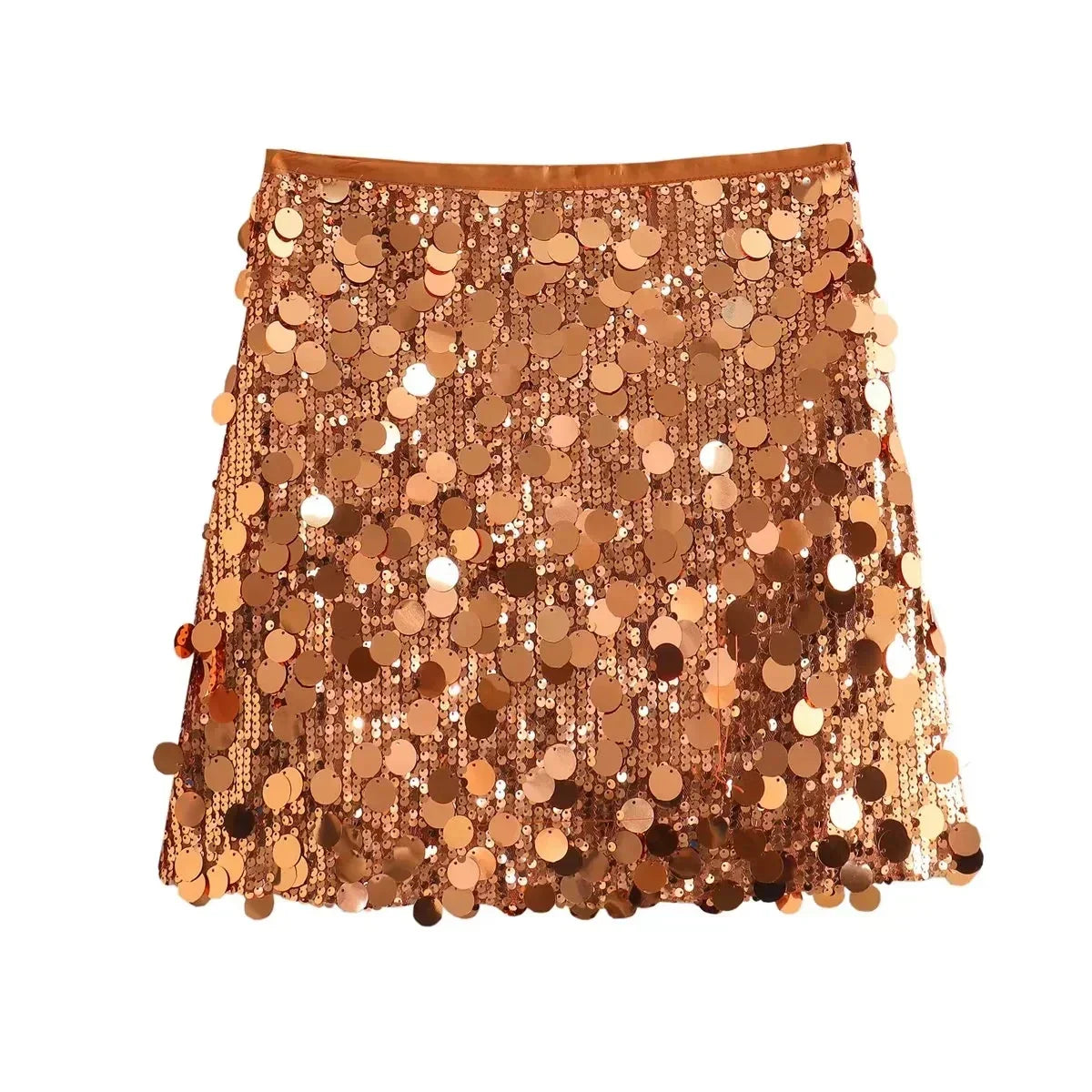 Women’s Glittery High-Waisted Skirt | Mini