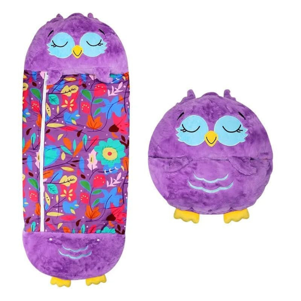 2-in-1 Plush Sleeping Bag with Cuddle Toy – Kids' Sleeping Bag