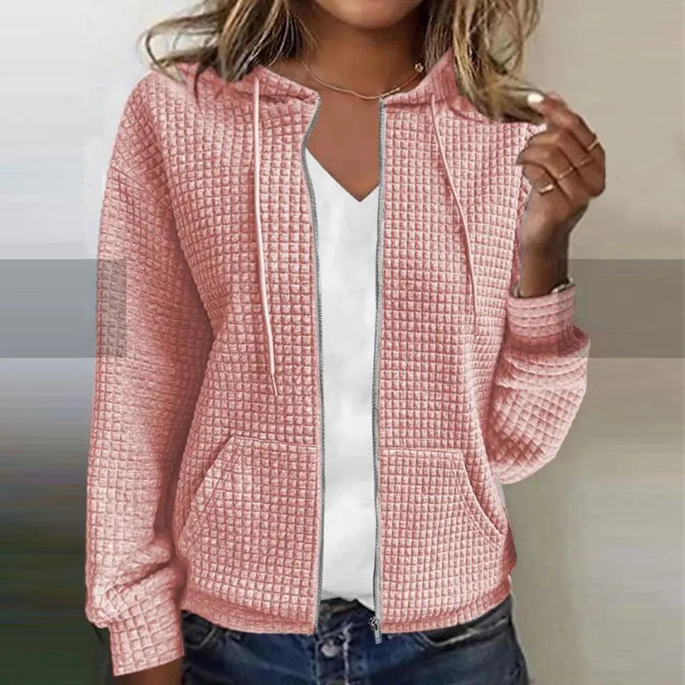 Women's Casual Full-Zip Transitional Jacket | with Hood