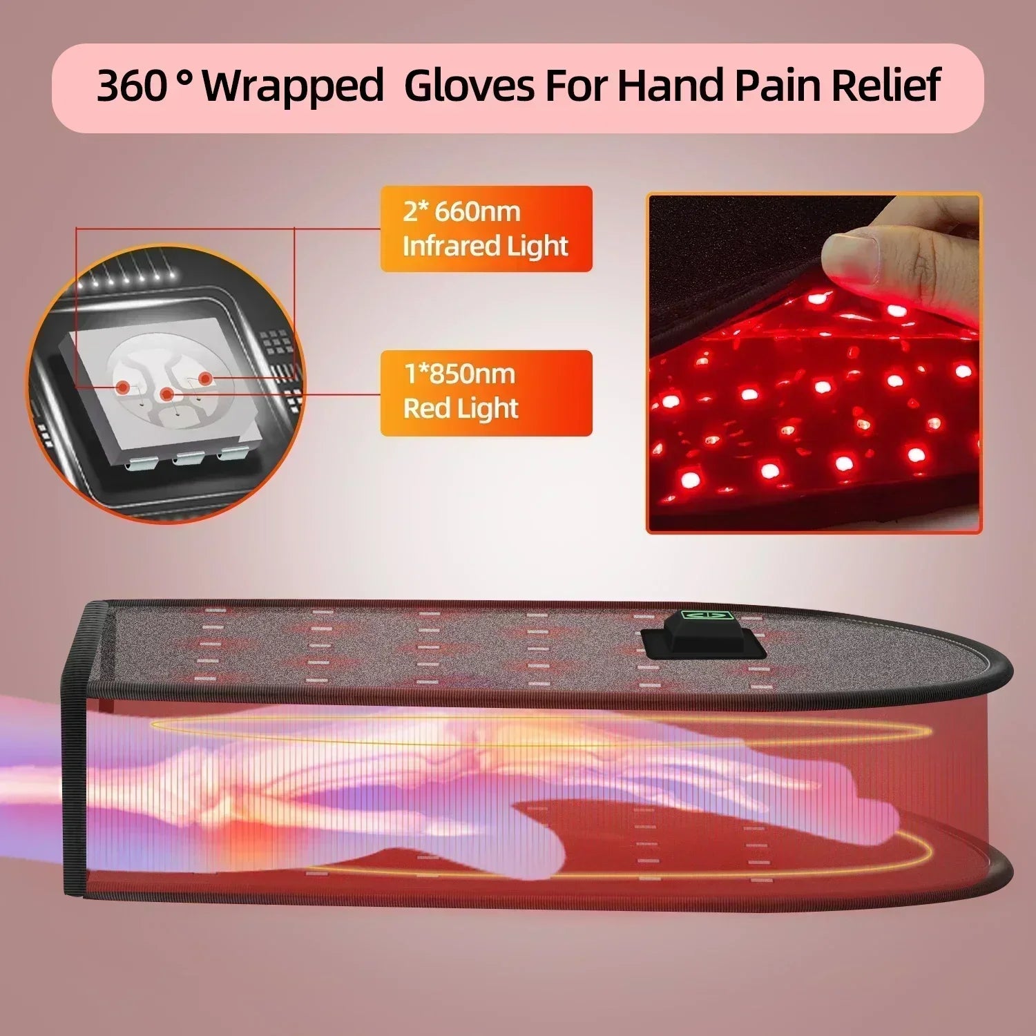 Red Light Therapy Glove for Joint Pain Relief