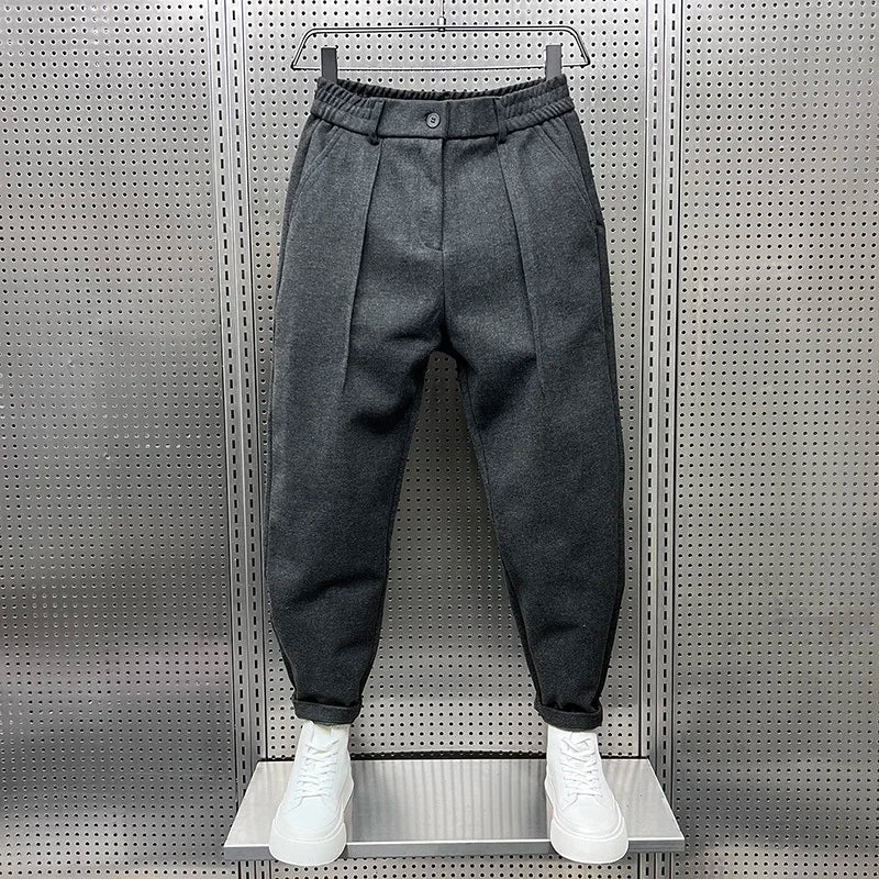 Men's Elegant Melange Pants | Long