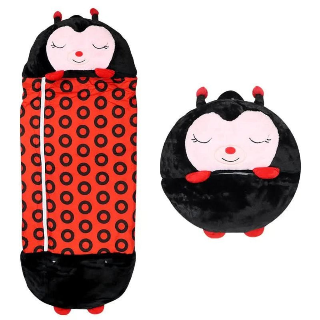 2-in-1 Plush Sleeping Bag with Cuddle Toy – Kids' Sleeping Bag