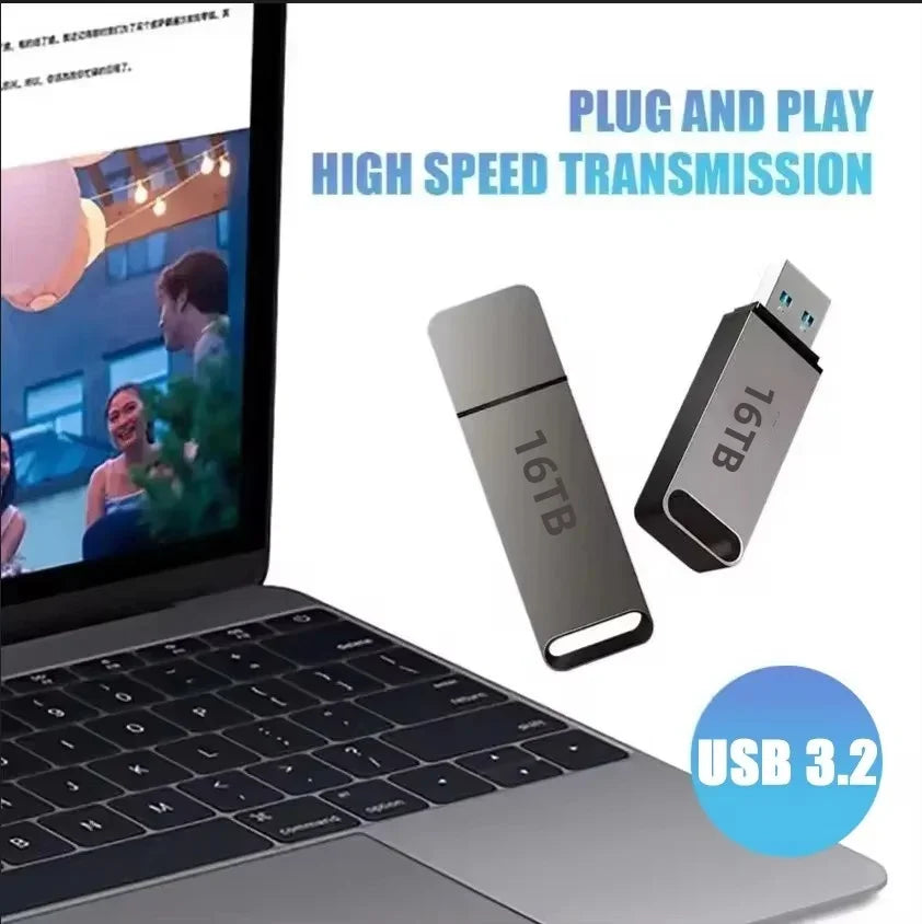 High-Speed USB 3.2 Waterproof and Shockproof Drive for Windows and Mac