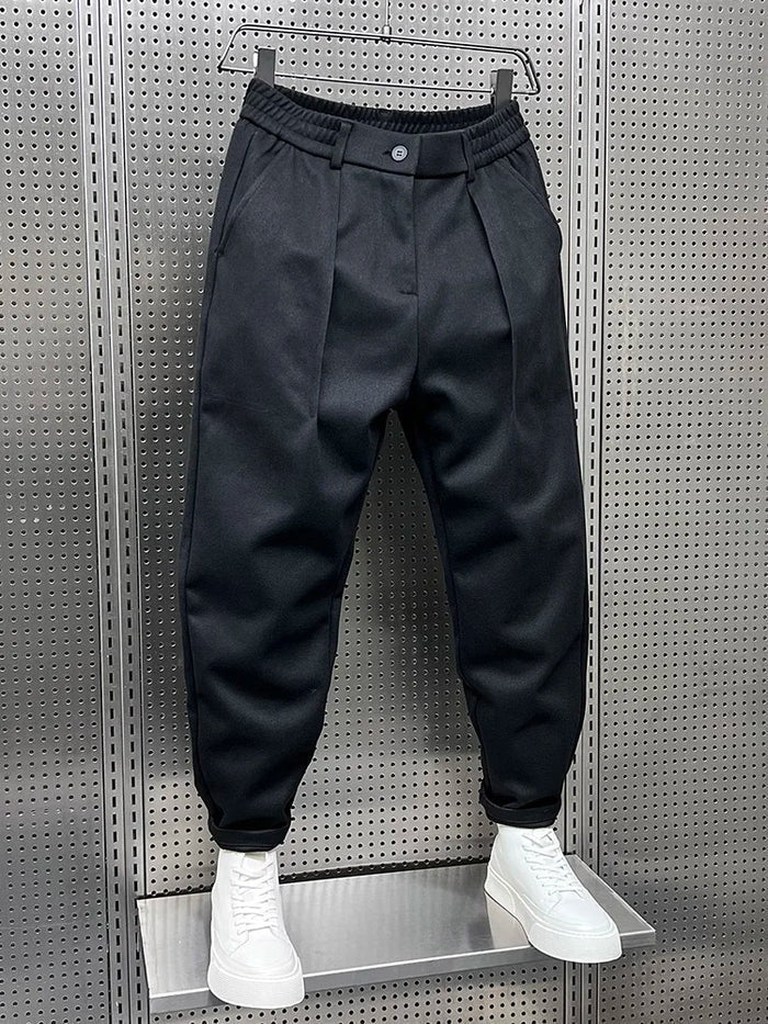 Men's Elegant Melange Pants | Long
