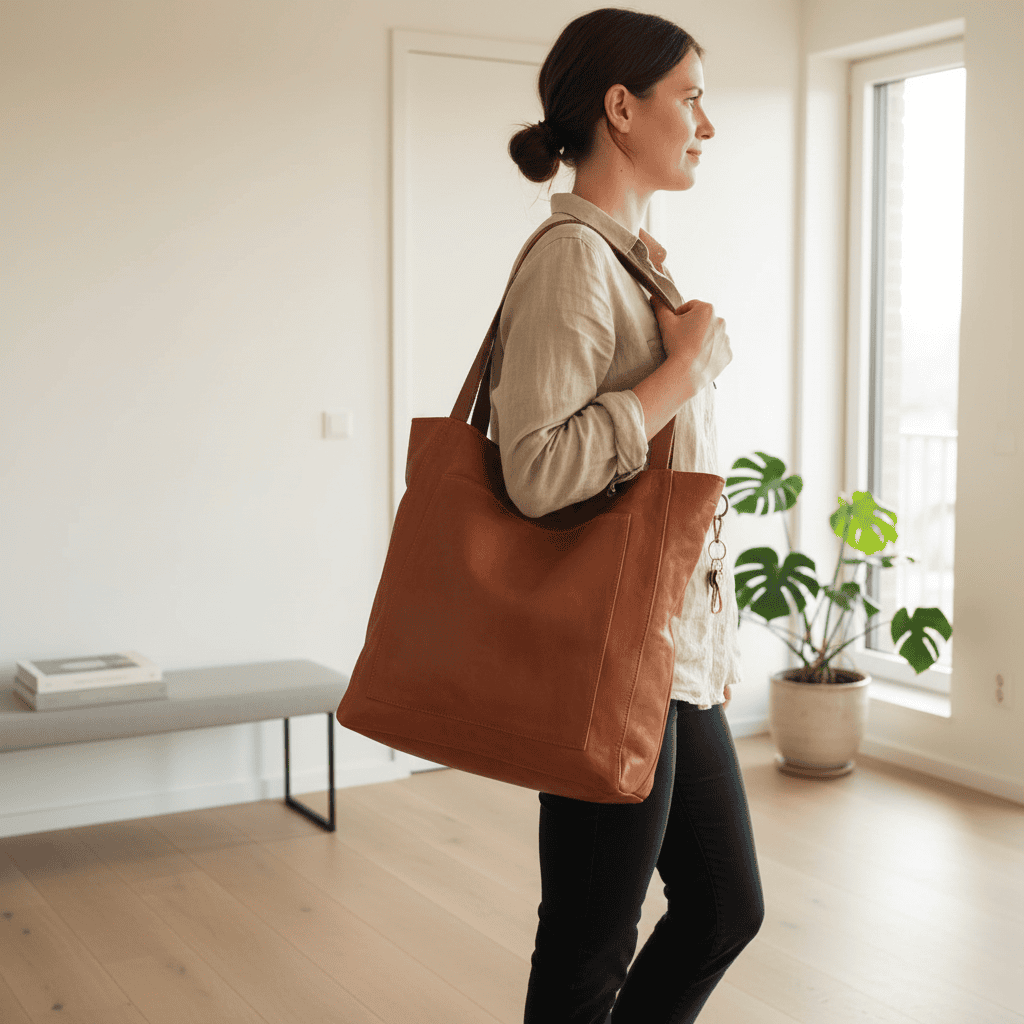 Women's Shoulder Bag Crafted from Soft Faux Leather