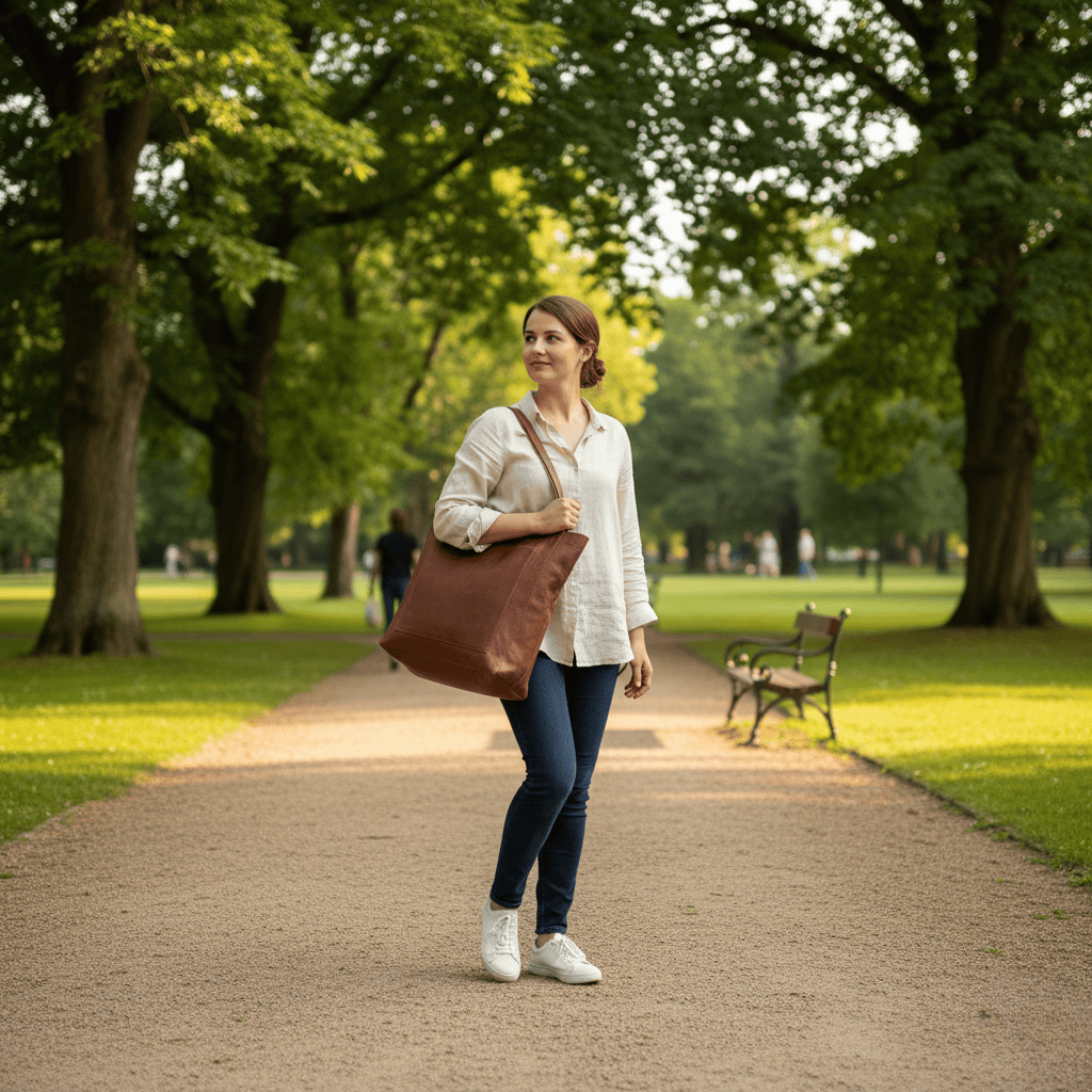 Women's Shoulder Bag Crafted from Soft Faux Leather