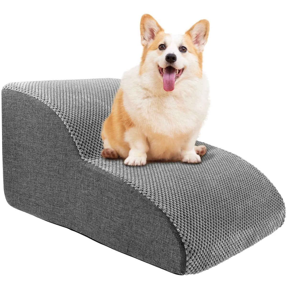 Soft Dog Steps for Bed with Joint-Friendly Incline