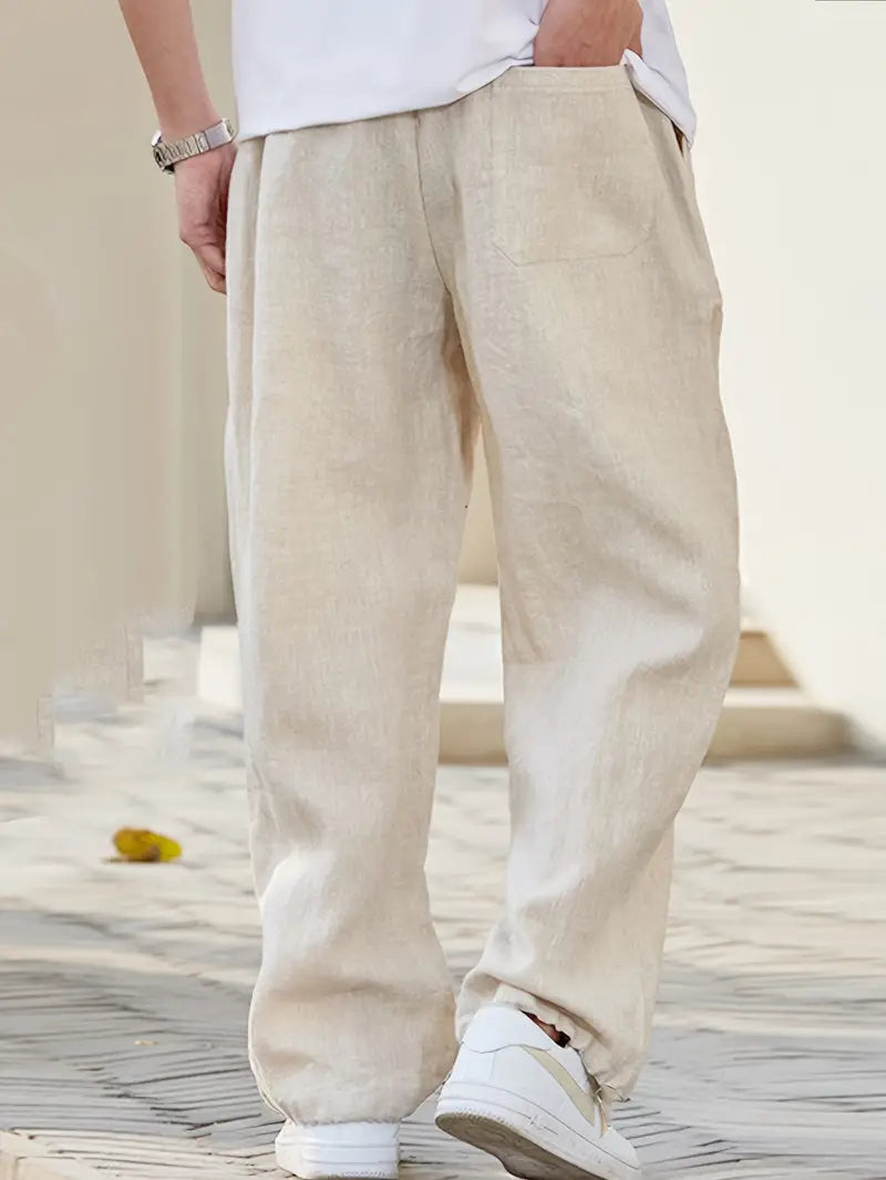 Men's Baggy Summer Linen Pants | Casual