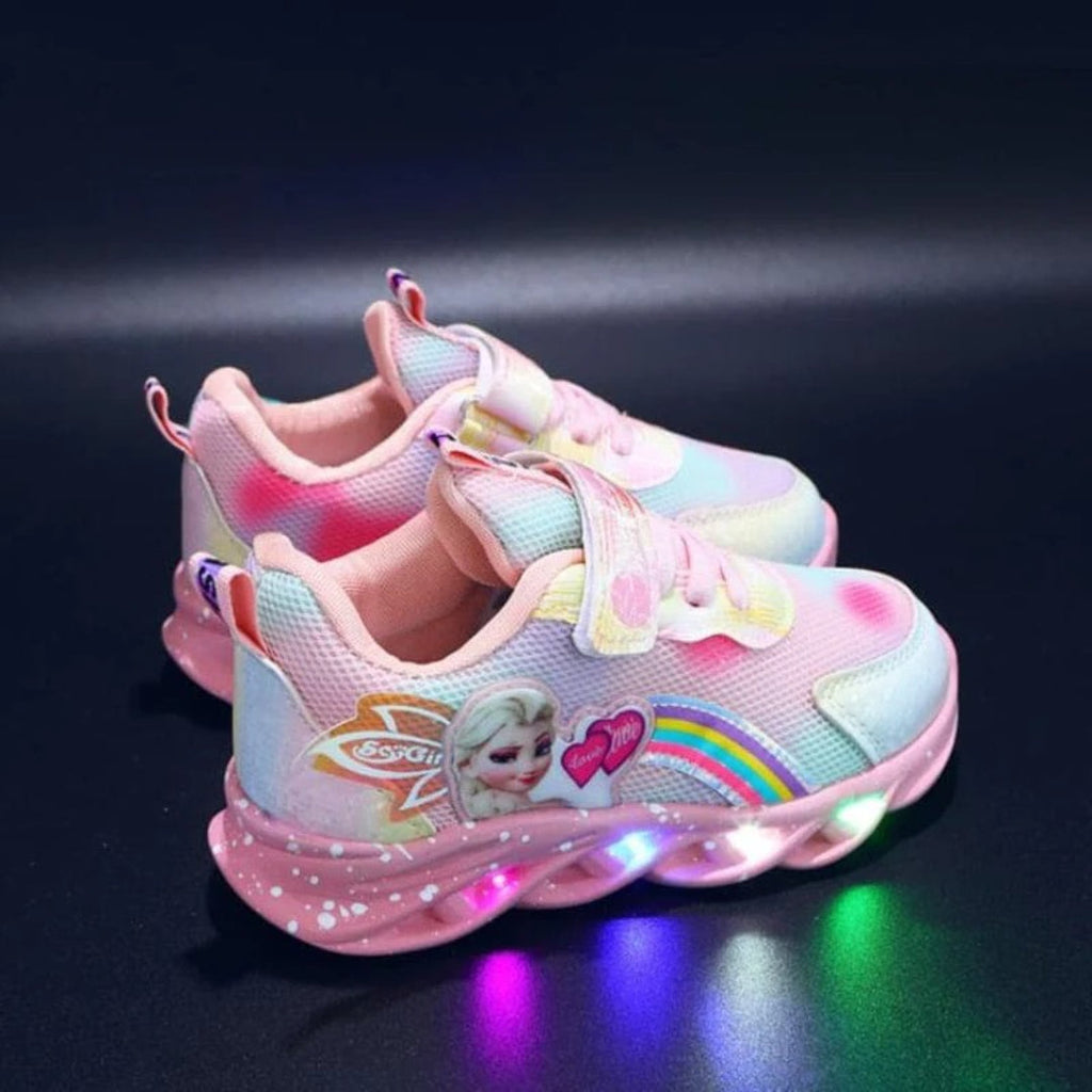 Light-Up Princess Sneakers for Kids with LED Design