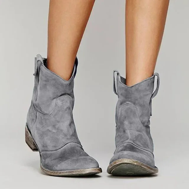Women's Western Ankle Boots | Suede