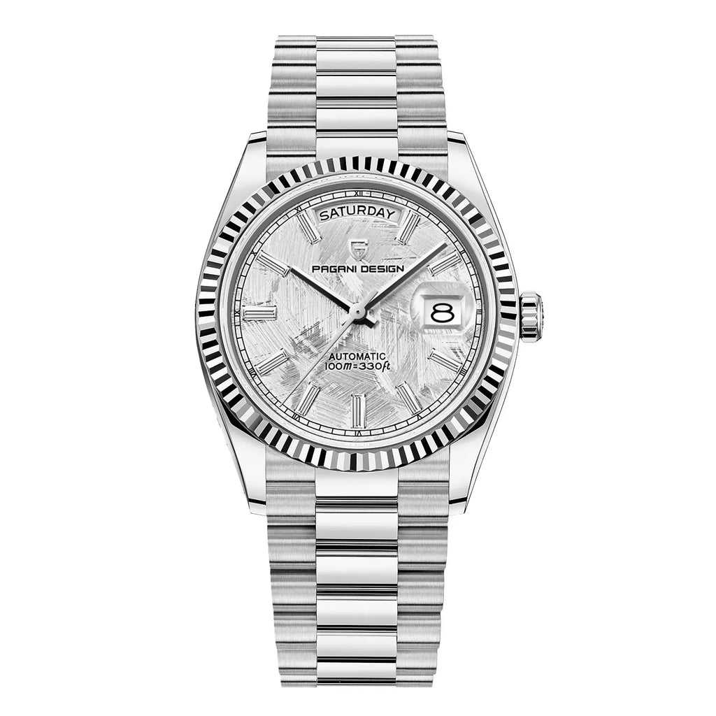 Premium Men's Automatic Watch – Stainless Steel, Self-Winding, Calendar Feature – Versatile Style for Any Occasion