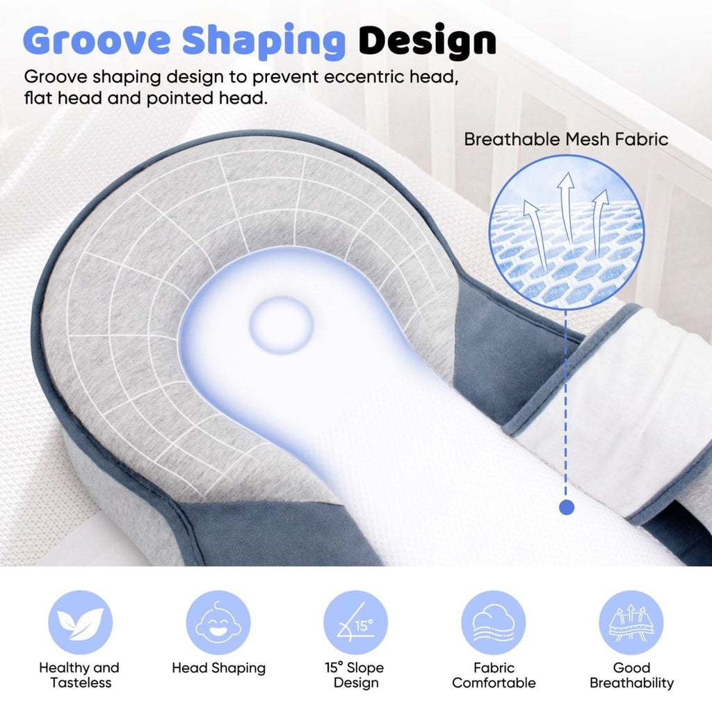 Ergonomic Baby Pillow – Safe Sleep Solution for Infants