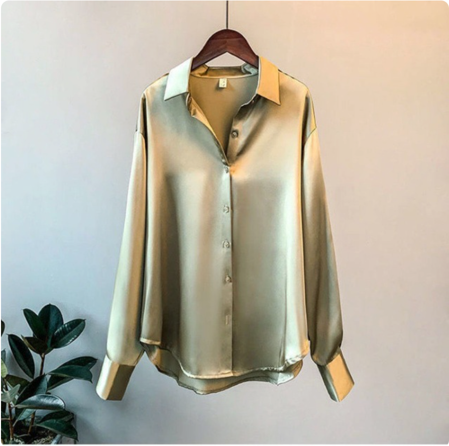 Women’s Oversized Casual Blouse | Long Sleeves