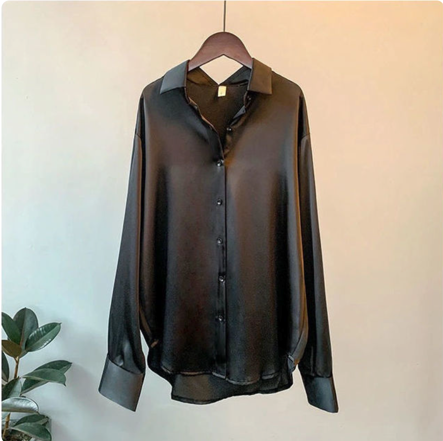 Women’s Oversized Casual Blouse | Long Sleeves