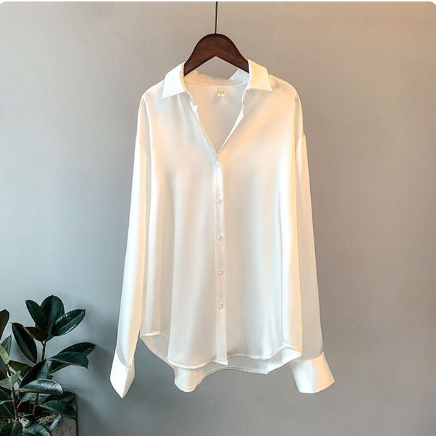 Women’s Oversized Casual Blouse | Long Sleeves